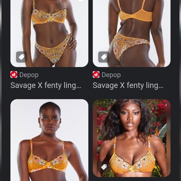 SAUVAGE X FENTY sold out! Mod Poppy embroidered balconette sheer luxury bra top - Picture 4 of 17